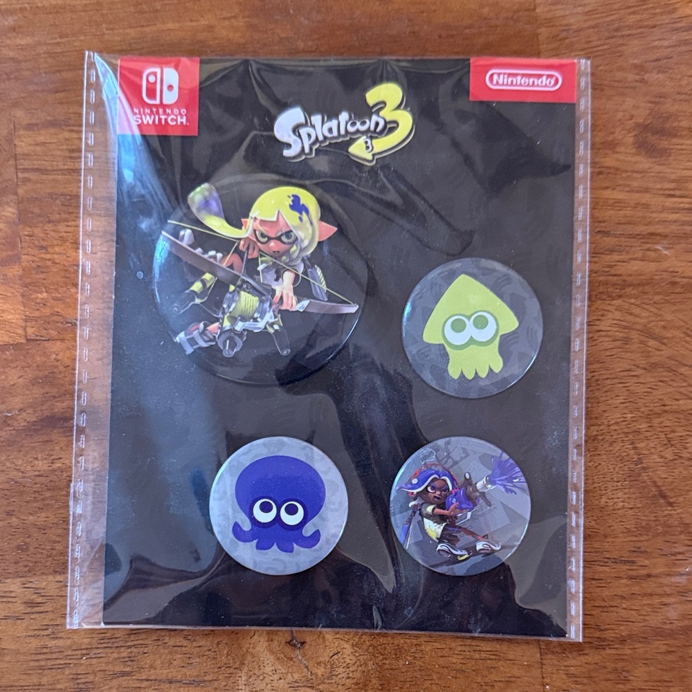 Nintendo Splatoon 3 Character Button Set
